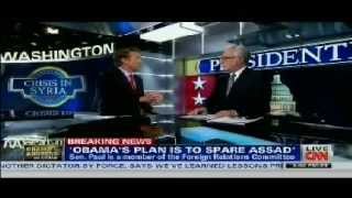 Rand Paul Reaction to Obama's Syria Speech on CNN w/ Wolf Blitzer & Piers Morgan - 9/10/2013