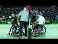 Wheelchairtennis semi final 1 – Houdet/Peifer (FRA) vs Egberink/Scheffers (NED)