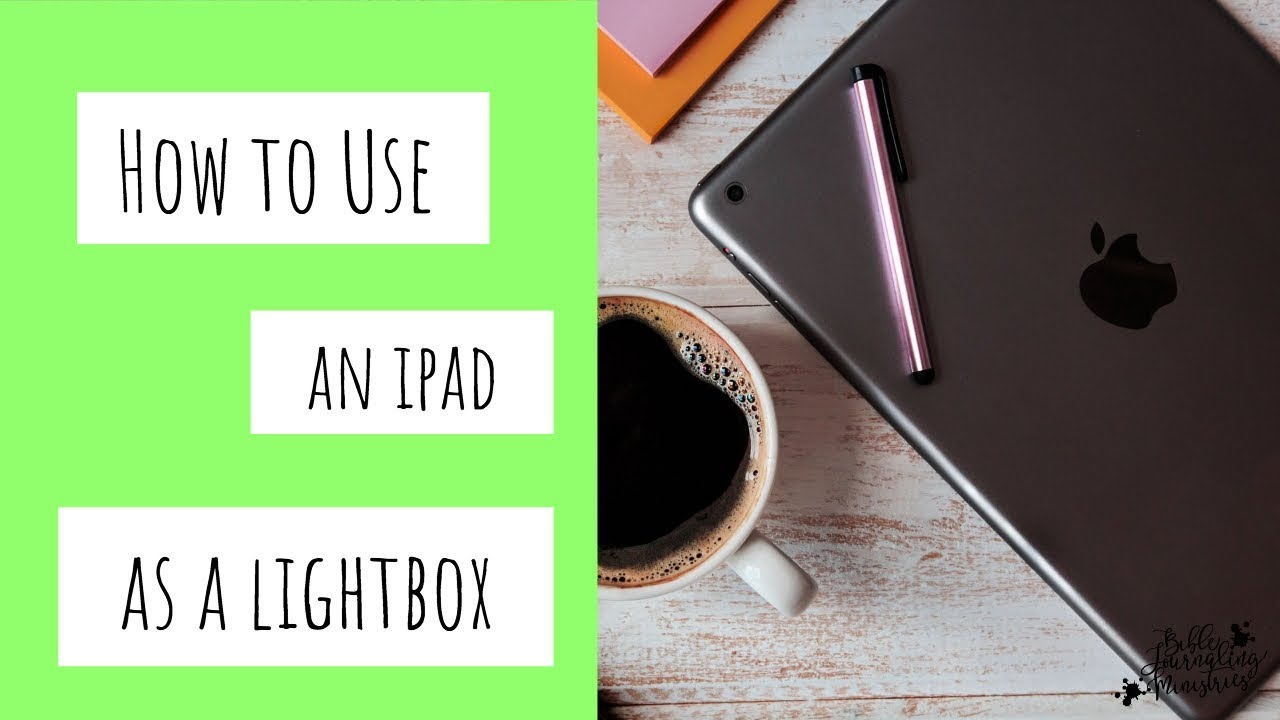 Turn your iPad into a Lightbox - transfer digital design to paper 