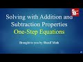 One-Step Equations Quiz