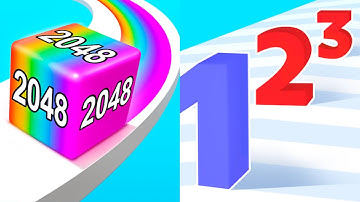 Jelly Run 2048 vs Number Master Gameplay All Levels Android, iOS