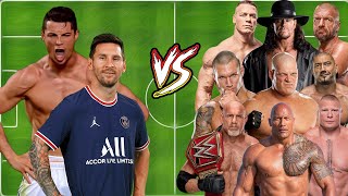 Ronaldo + Messi VS WWE Championships