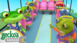 Gecko and Grandma Drive Bobby Bus! | Gecko's Garage | Trucks For Children | Cartoons For Kids screenshot 5