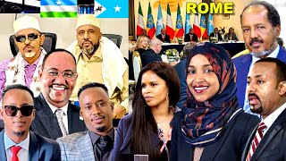 MD XASAN SH.& ABIy AXMED SHIRKA ROMA ILHAN OMAR U HANJABTEY BADA SOMALIA KUMA DHACAN INAY QATAN