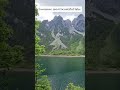 من اجمل بحيرات غوساو جمال راحة سكينة فوق ابعد التوقعات..#nature #travel #gosausee #جبال_الألب #relax