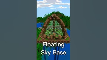 Floating Minecraft Jungle Base 🌲🏡 #minecraft #shorts #minecraftbuild