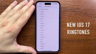 New iOS 17 Ringtones for Incoming Calls. iPhone 14 Pro Max Resimi