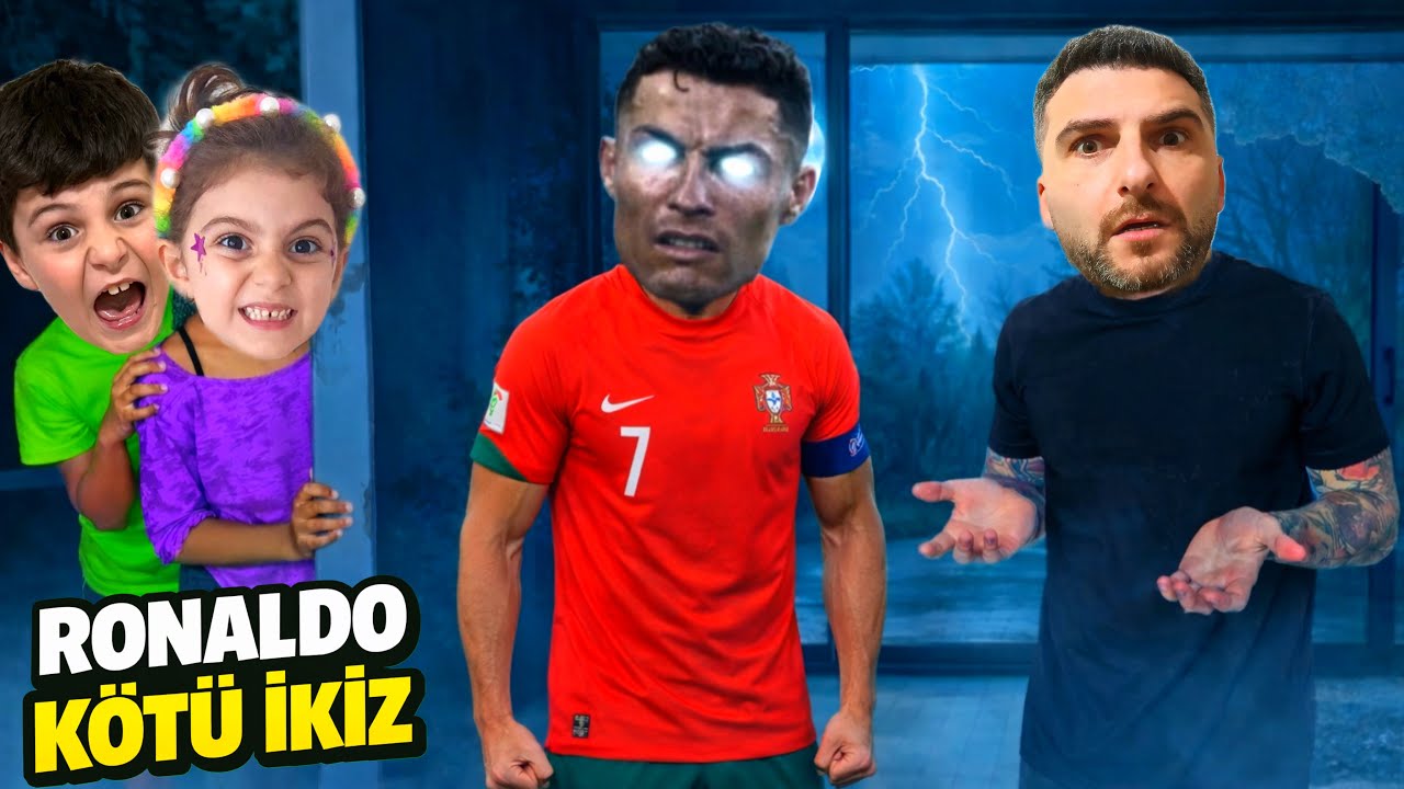 UTKU ASEL ! CRISTIANO RONALDO KÖTÜ İKİZİ EVİMİZE GELDİ PENCEREYİ, TELEVİZYONU HERYERİ KIRDI !!