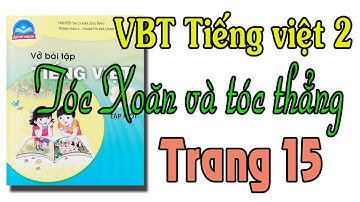 Vở bài tập tiếng việt lớp 2 Chân trời sáng tạo tập 1 trang 15|  bài 1 Tóc xoăn và tóc thẳng