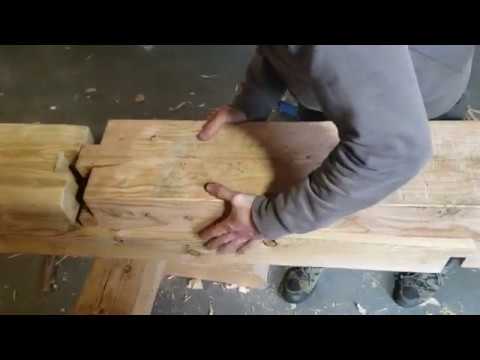 Japanese Carpentry Scarf Joint Kanawa Tsugi 金輪継 Test Fit