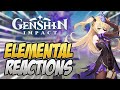 Explaining EVERY ELEMENTAL REACTION In Genshin Impact!