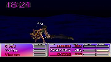 Final Fantasy VII - Yuffie kills Emerald Weapon while sleepwalking