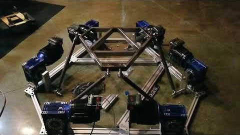 My 6dof motion platform arm rotation test