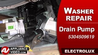 Electrolux Washer - Error Code 21 Water Not Draining - Drain Pump Repair and Diagnostic