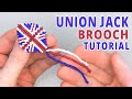 DIY UK FLAG BROOCH || UNION JACK BEADED KITE