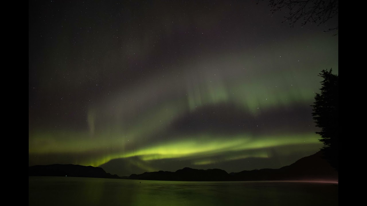 Northern Lights Time Lapse from Sitka, Alaska YouTube