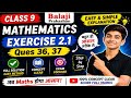 Exercise 2.1 ques 36 class 9 Balaji math up board exercise 2.1 sudhir kumar pundir chapter 2 ncert