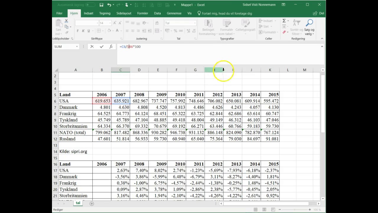 Excel i samf - YouTube