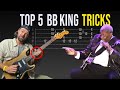 TOP 5 BB KING SIGNATURE TRICKS/RIFFS ( EASY TO LEARN) | BLUES GUITAR LESSON