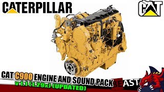 ["ATS", "American Truck Simulator", "CAT C900 ENGINE", "sound mod CAT C900 ENGINE AND SOUND PACK v1.1 1.29.x UPDATED review"]
