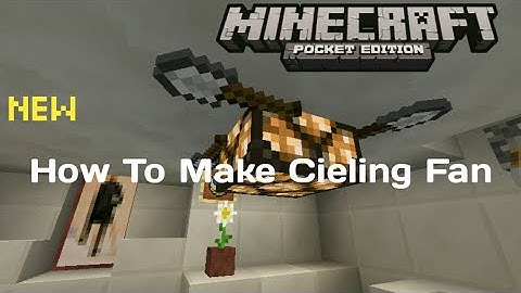 ✔How To Make Ceiling Fan in Mcpe easy 💯%Work