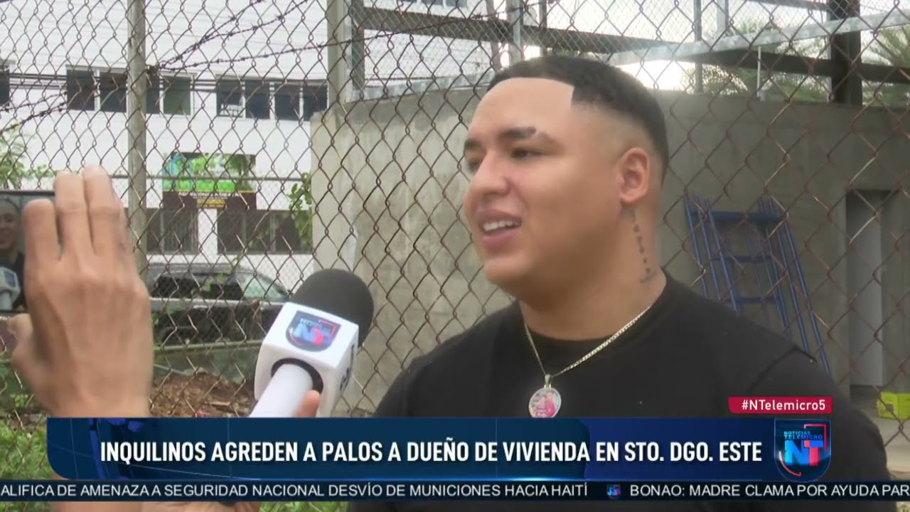 nquilinos agreden a palos a dueño de vivienda en Santo Domingo Este