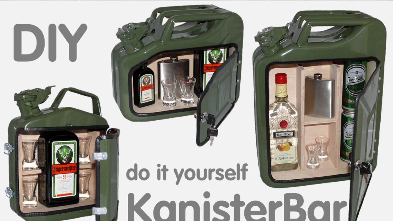 Benzinkanister KanisterBar als Retro DIY do it yourself MiniBar Mini