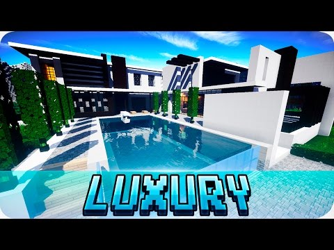 Minecraft - Modern Mansion House on ISLAND - Cinematic 