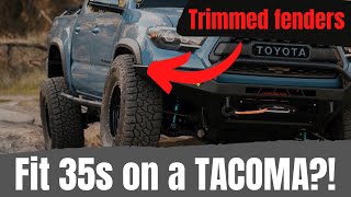 Tacoma Fender Trim To Fit 35' Tires