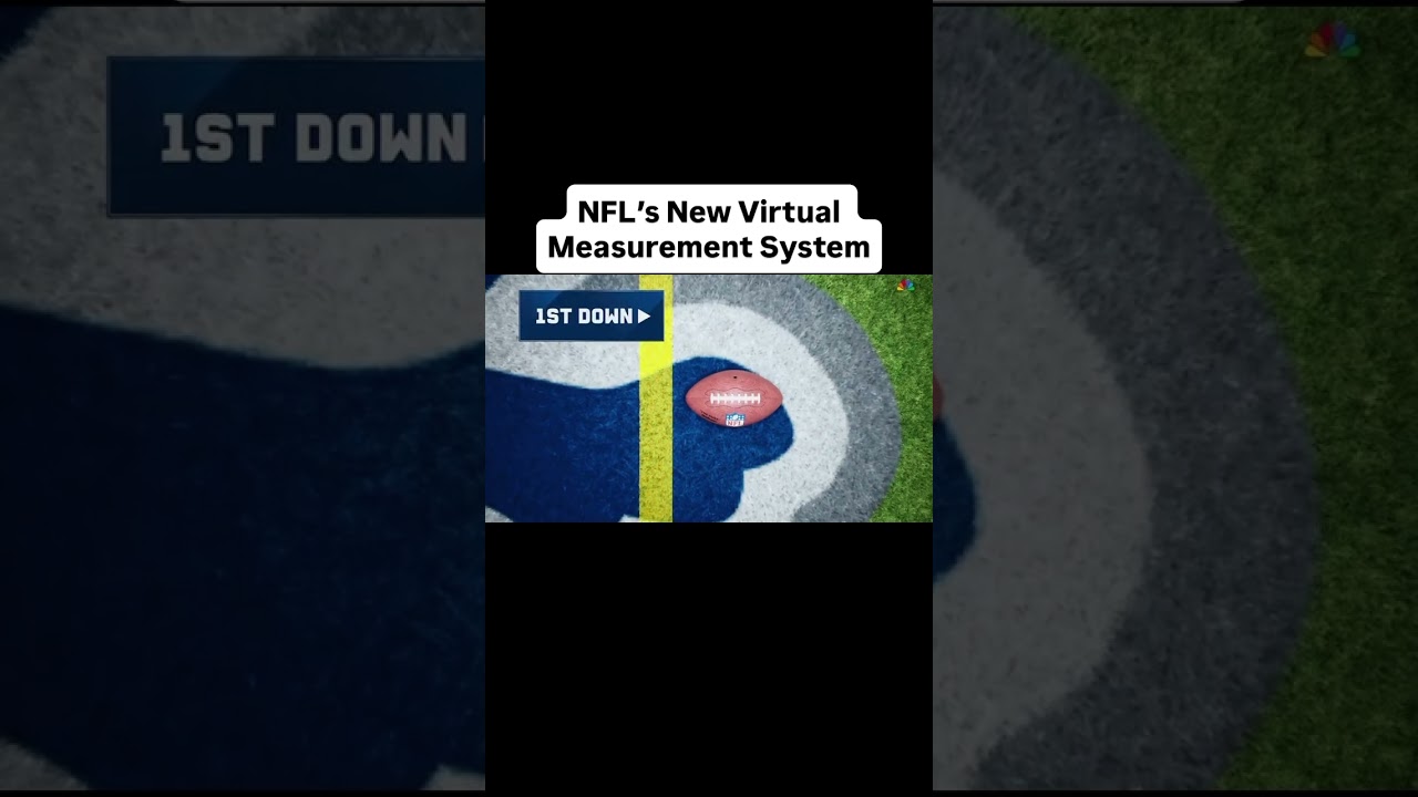 NFL’s new virtual measurement system for first downs. 🎥📏