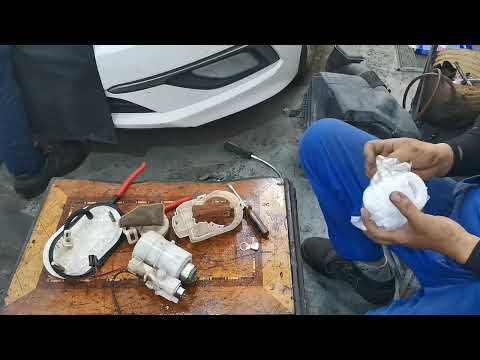 how to dismantle fuel pump and change new pump sonata hyundai