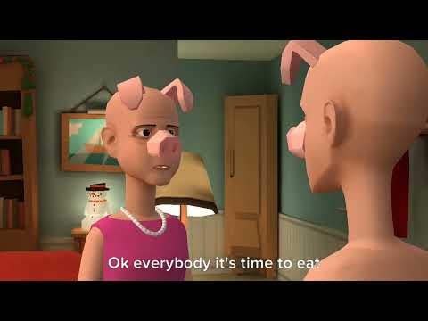 Peppa Pig Misbehaves At Lunch At Grandpa Pig And Grandma Pig S House In The Thanksgiving Grounded