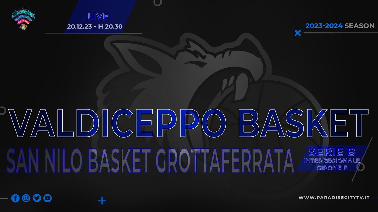 SERIE B INTERREGIONALE GIRONE F BASKET 2023-2024 - SICOMA VALDICEPPO vs ...