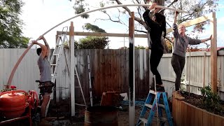 Building our curved pergola | The Eberharts