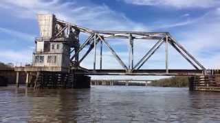 Kayaking under the Railroad Bridge on the Savannah River