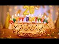 26th Birthday Greetings