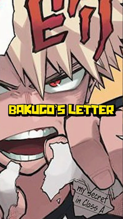 Deku Writes a Letter to Bakugo and Class 1-A Reacts | My Hero Academia Vigilante Deku Arc Explained