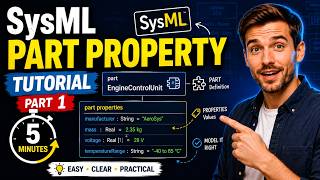 SysML Part Property Tutorial Part 1| How to Create Part Properties in Cameo Magic (Beginner Guide)