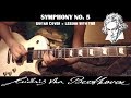 Symphony No 5 (Beethoven) Rock Shred Metal GUITAR LESSON / TUTORIAL with TAB