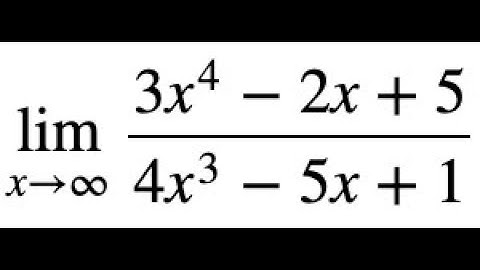 Calculus I: Limits at infinity example 2