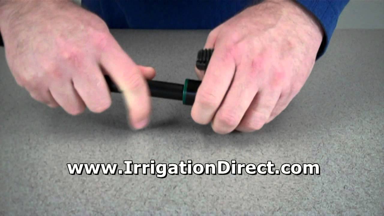 Drip Irrigation - How to install a compression flow control valve for 620 raindrip tubing FCV620