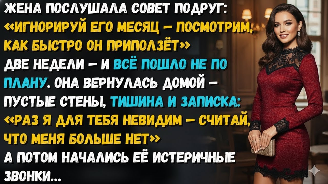 ЕЙ СКАЗАЛИ: «ИГНОРИРУЙ ЕГО МЕСЯЦ». СПУСТЯ ДВЕ НЕДЕЛИ ОНА ПОНЯЛА, КОГО НА САМОМ ДЕЛЕ ПОТЕРЯЛА