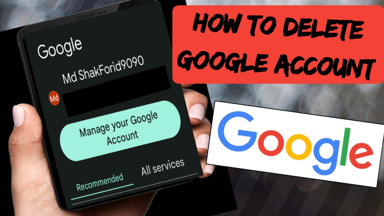 How to Delete Google Account Permanently on Android - YouTube