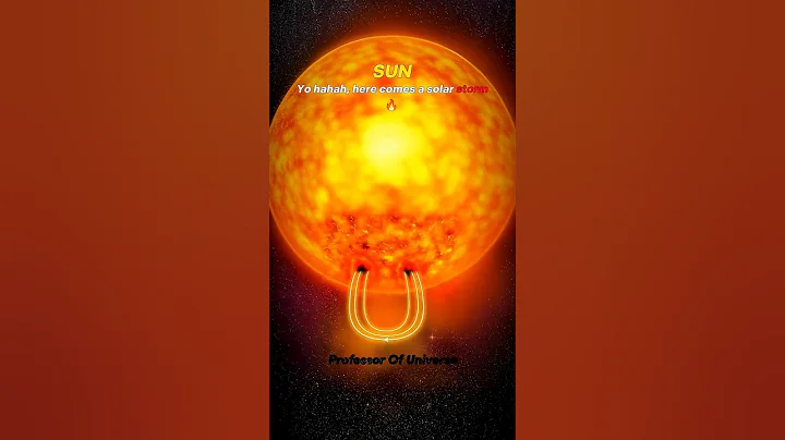 Solar Storm vs Earth’s Magnetic Field 🌞⚔️🌍 #Space #Earth #Sun