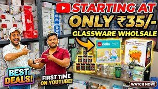 Crockery Wholesaler in Kolkata Barbazar |Tea Set |Dinner Set |Glass Set #kolkatawholesalemarket |Rk