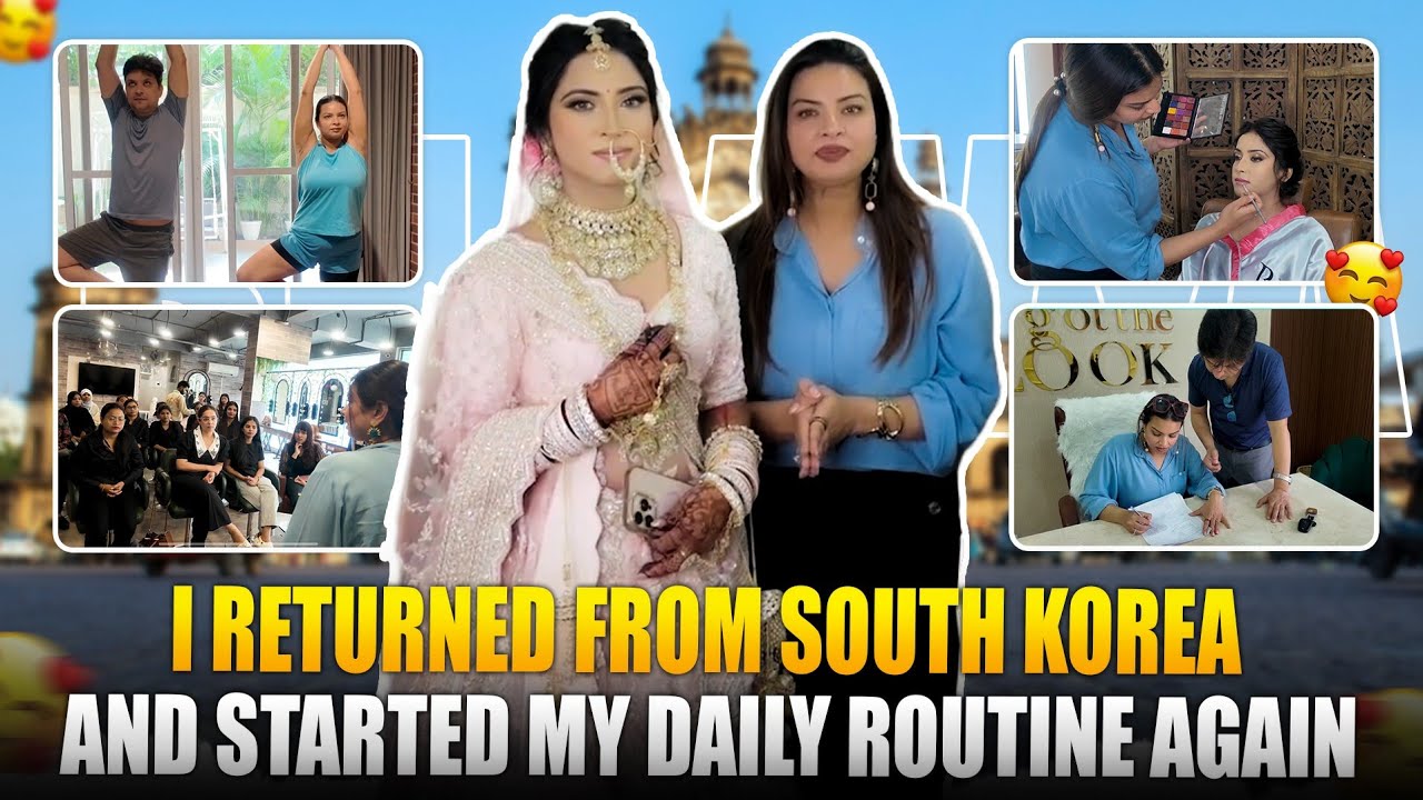 Back from South Korea 🇰🇷 | Bhaavya Kapur’s Morning Yoga Routine + New Learnings for Makeup Academy!