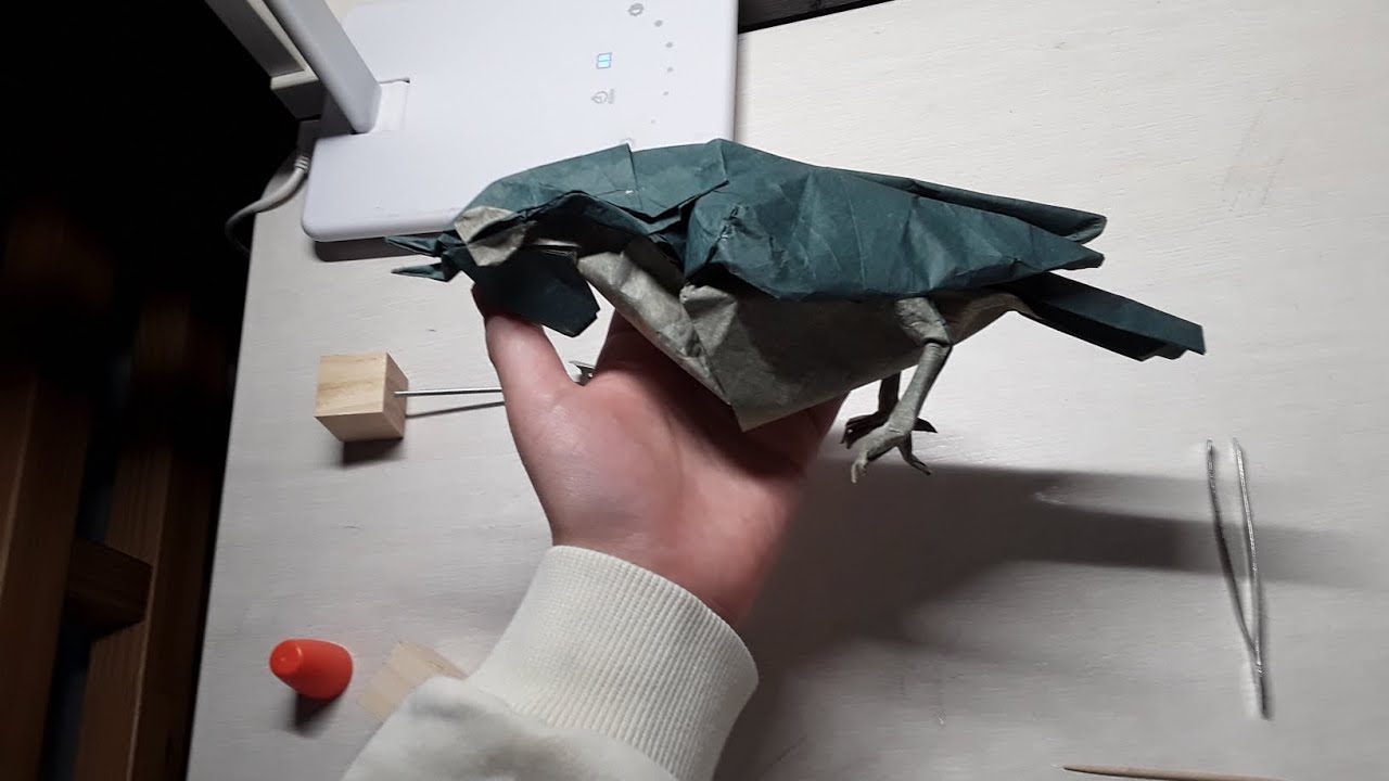 종이 한장으로 일본 흰눈새 접기(카미야 사토시)