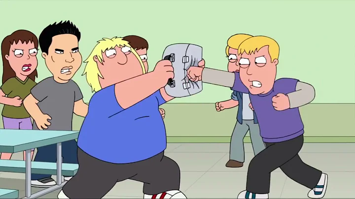 Family Guy | Meg and Chris Cafeteria Fight scene