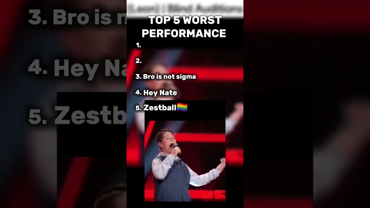 Top 5 Worst Performance Top5 Plslikesubscribe Fyp Viral Funny