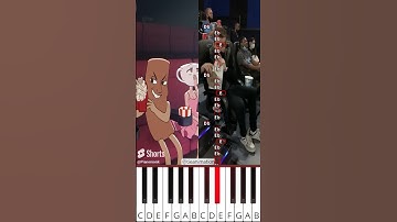 Tung Tung Tung Sahur Easy Magic Show Original VS Animation (@tieanimation) - Octave Piano Tutorial